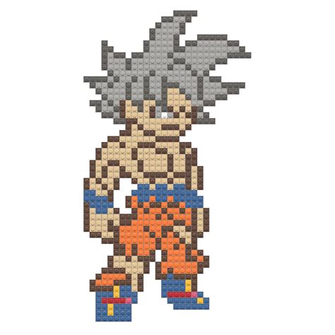 pixel dragon ball z|dragon ball pixel art grid.